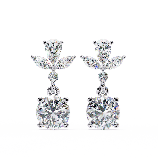 1.50 CT Mix Diamond Drop Earring - Ulight Jewels