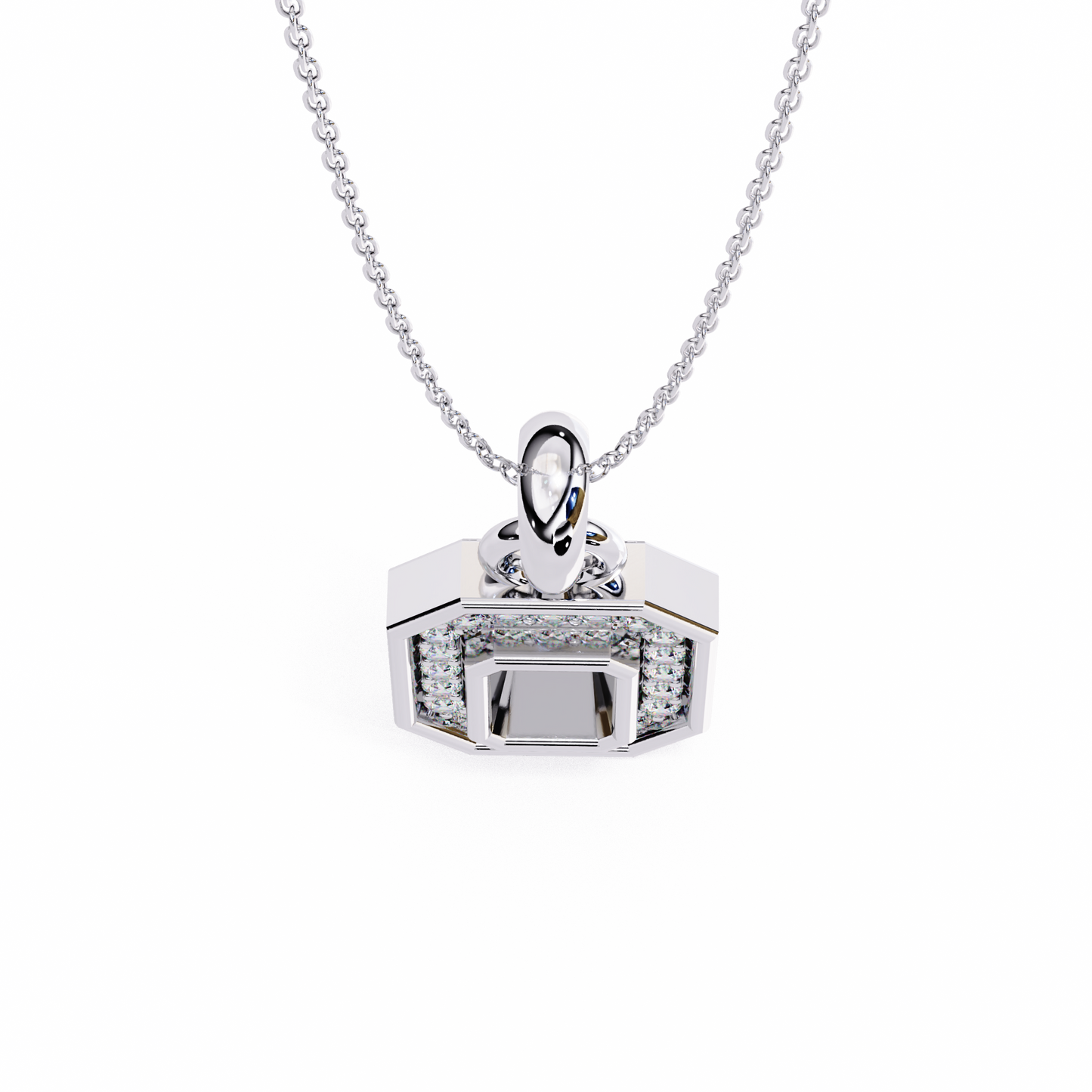 0.20 CT Round Cut Diamond Pendant