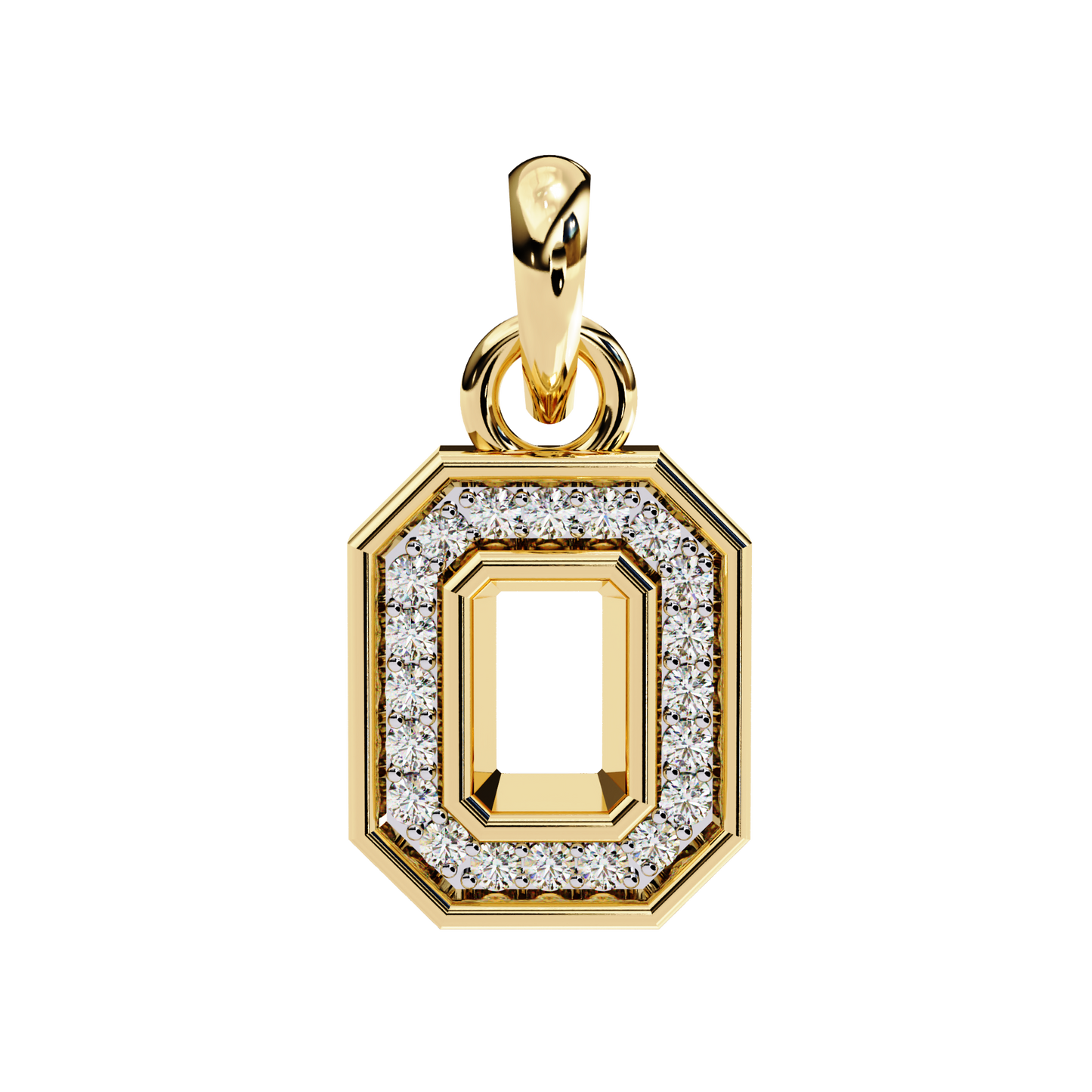 0.20 CT Round Cut Diamond Pendant