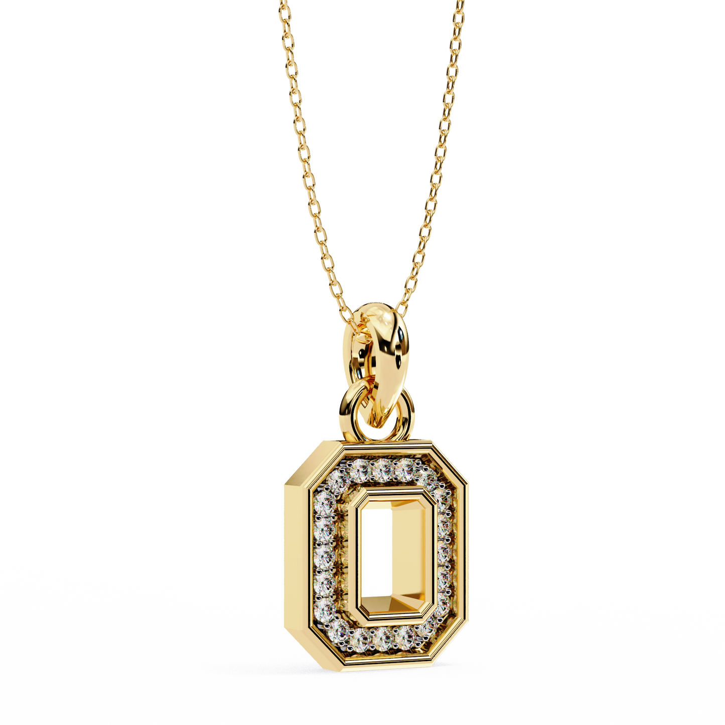 0.20 CT Round Cut Diamond Pendant