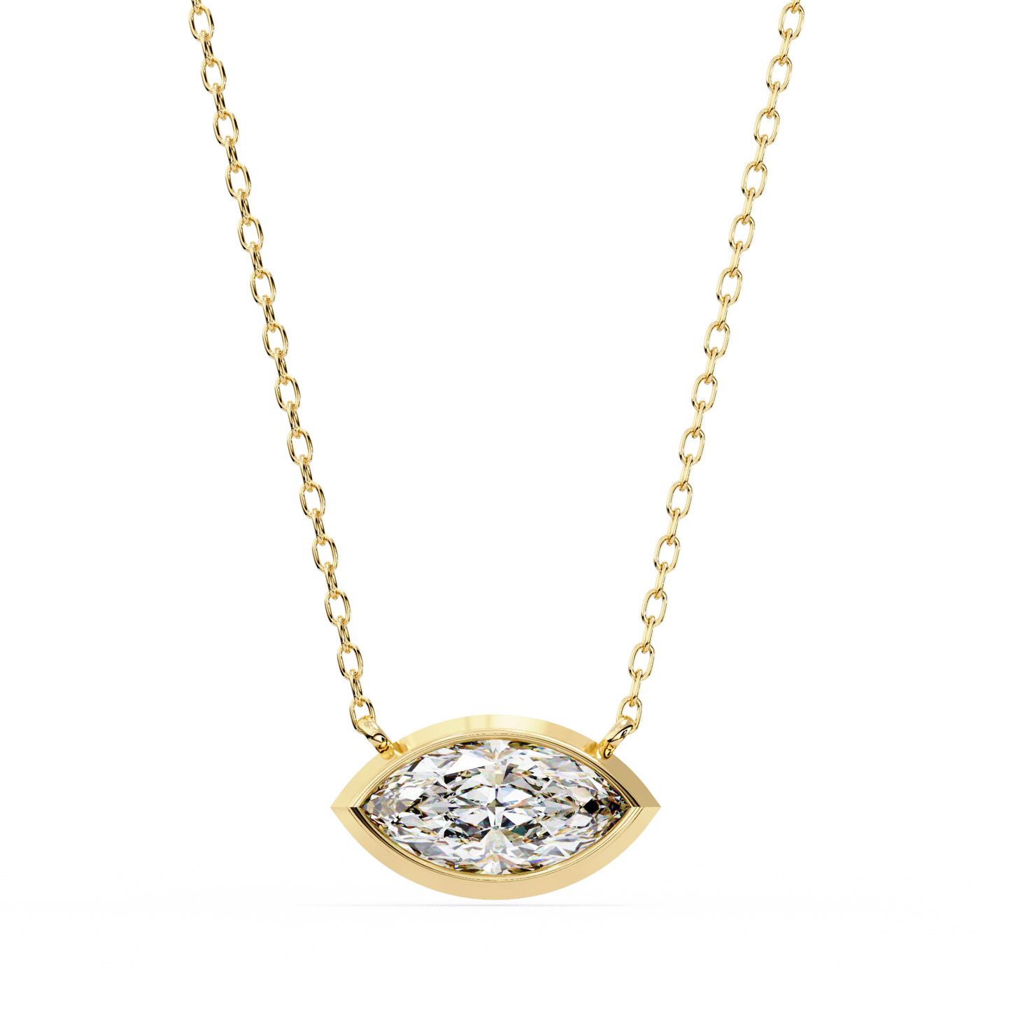 1.00  CT Marquise Cut Diamond Pendant