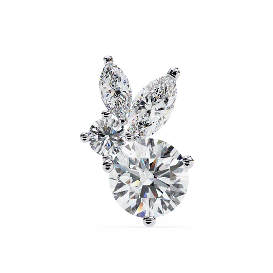 1.50 CT Round & Marquise Cut Diamond Earring - Ulight Jewels