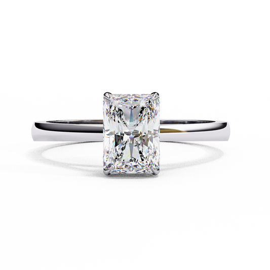 1.00 CT RADIANT Cut Diamond Engagement Ring - Ulight Jewels