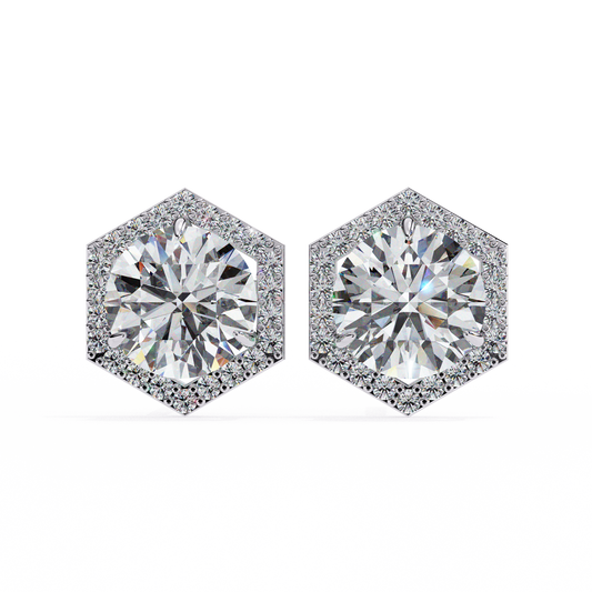 2.00 CT  Round Cut Diamond Earring - Ulight Jewels