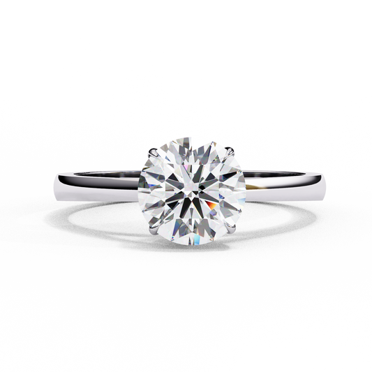 1.30  CT Round Cut Diamond Engagement Ring - Ulight Jewels