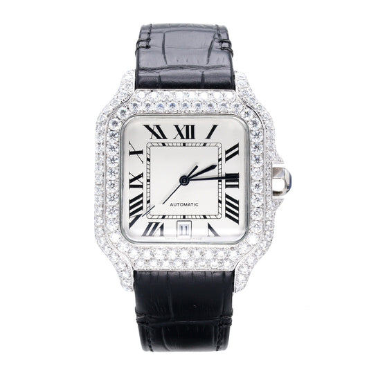 Classic Hand Studded Brilliant Diamond Automatic Watch - Ulight Jewels