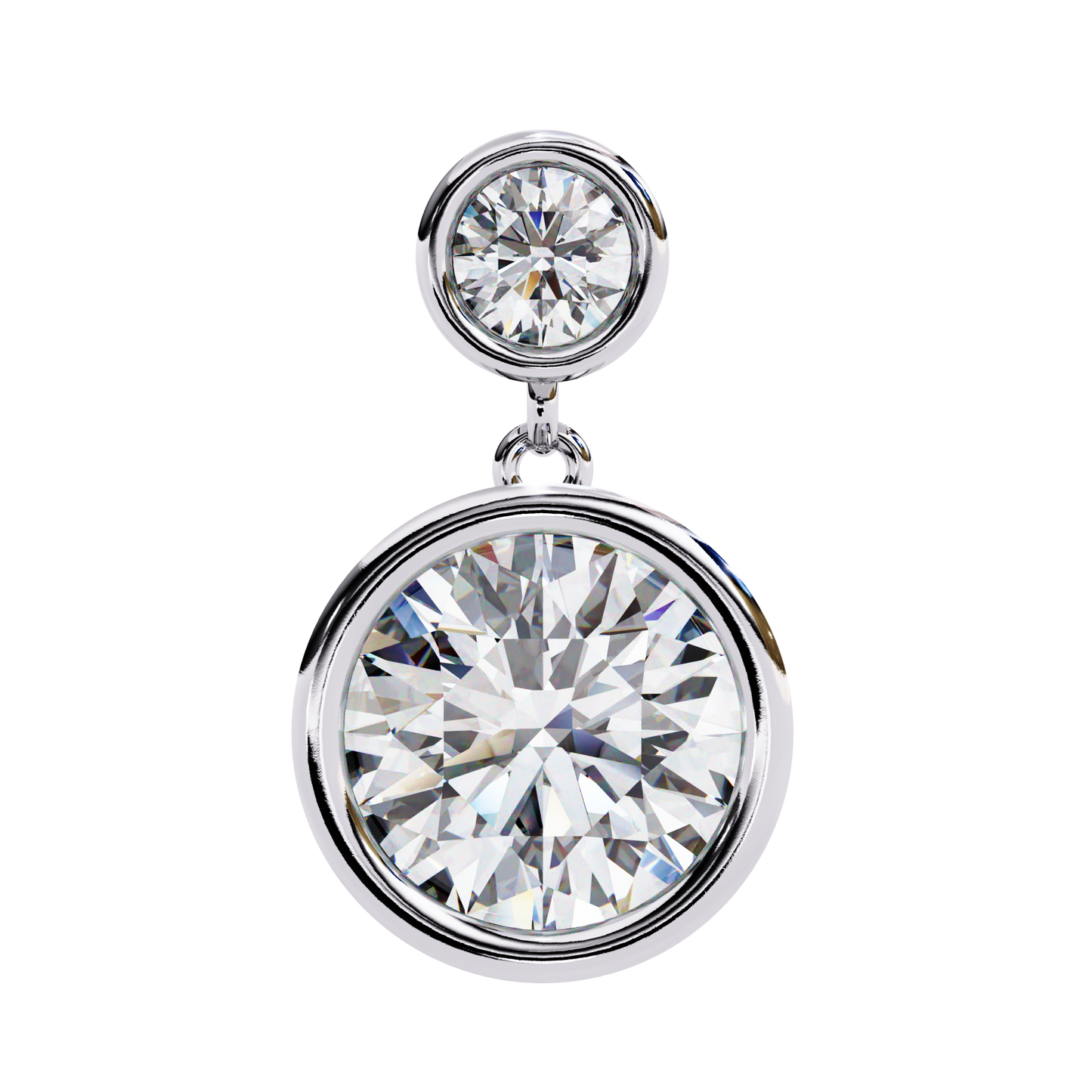 1.85 CT Round Cut Diamond Earring - Ulight Jewels