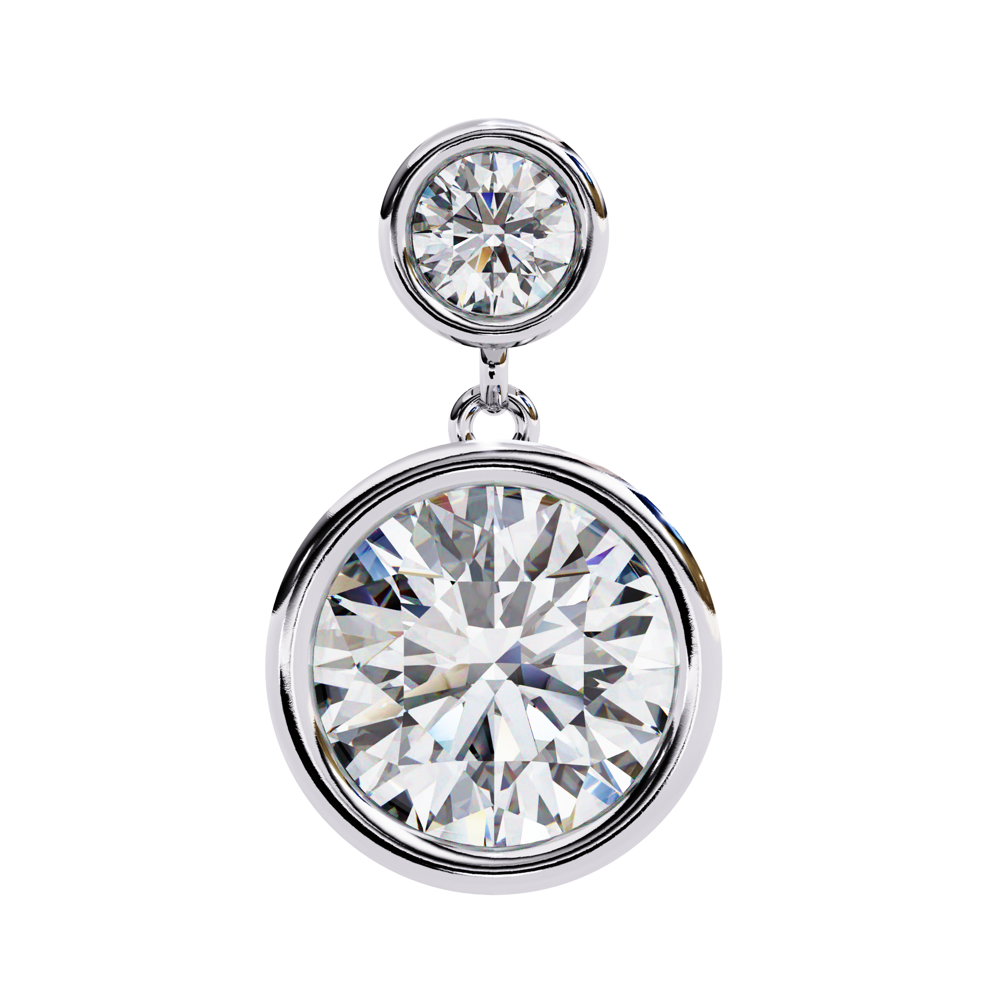 1.85 CT Round Cut Diamond Earring - Ulight Jewels