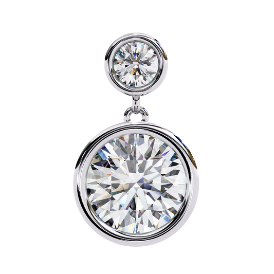 1.85 CT Round Cut Diamond Earring - Ulight Jewels