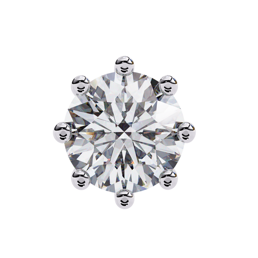 2.50CT Round Cut Diamond 8 Prong Stud Earrings - Ulight Jewels