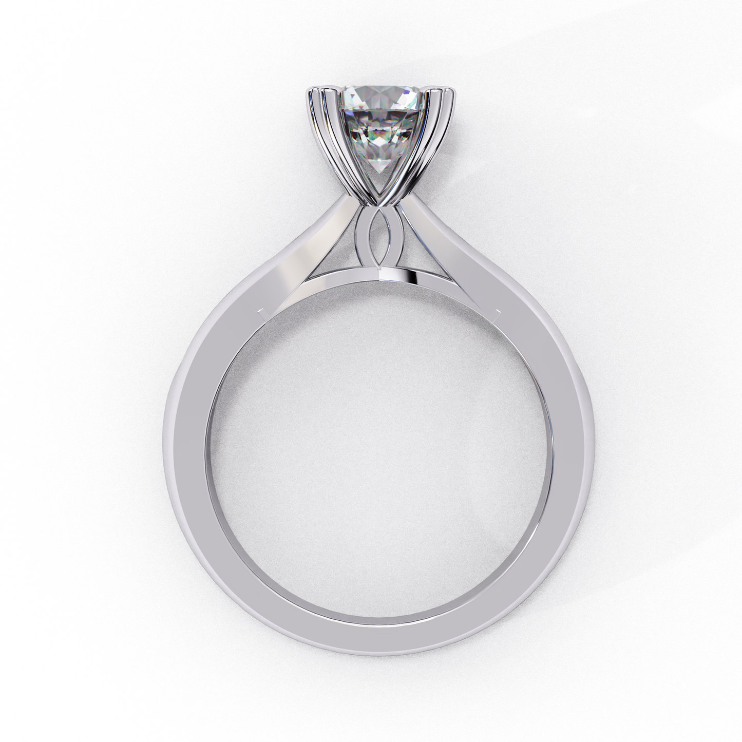 1.30 CT Round Cut Diamond Engagement Ring