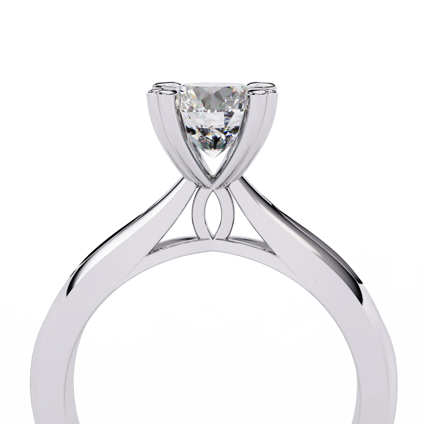 1.30 CT Round Cut Diamond Engagement Ring