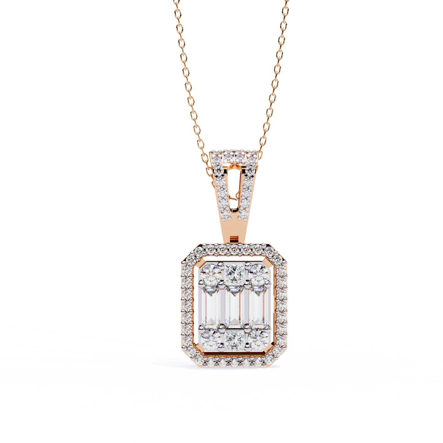 0.95 CT Fancy Diamond Pendant