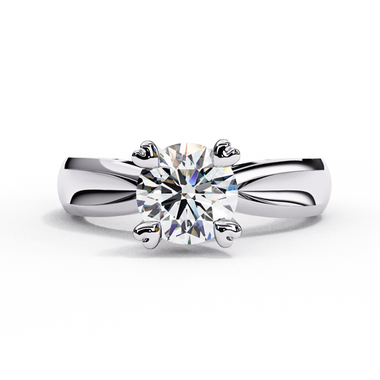 1.30 CT Round Cut Diamond Engagement Ring - Ulight Jewels