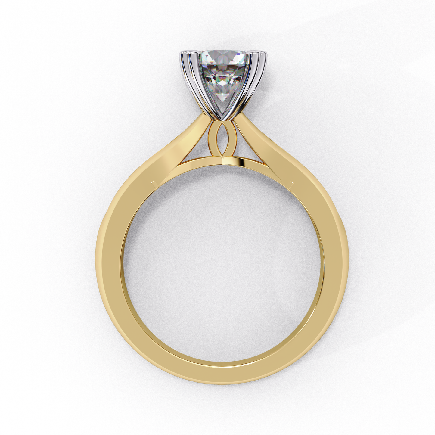 1.30 CT Round Cut Diamond Engagement Ring