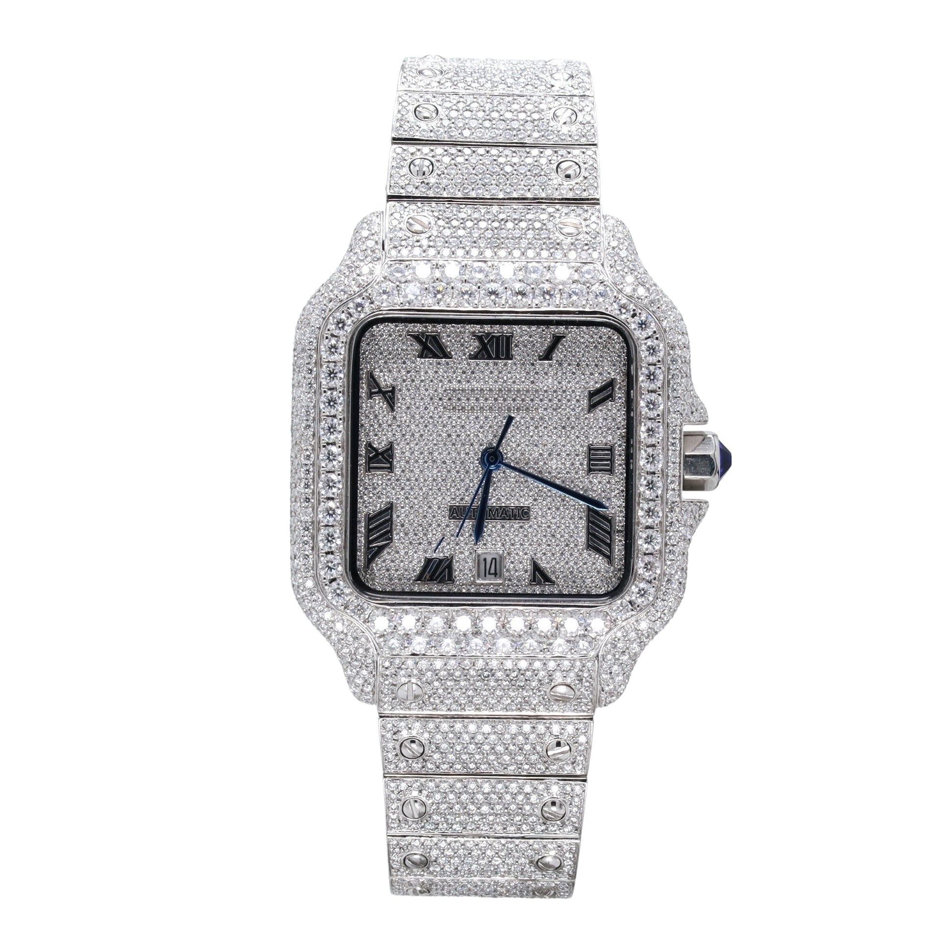 Exquisite Roman Dial Premium Diamond  Watch - Ulight Jewels