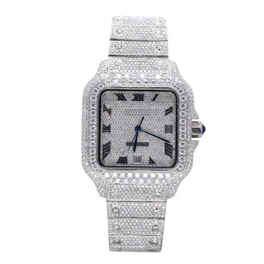 Exquisite Roman Dial Premium Diamond  Watch - Ulight Jewels