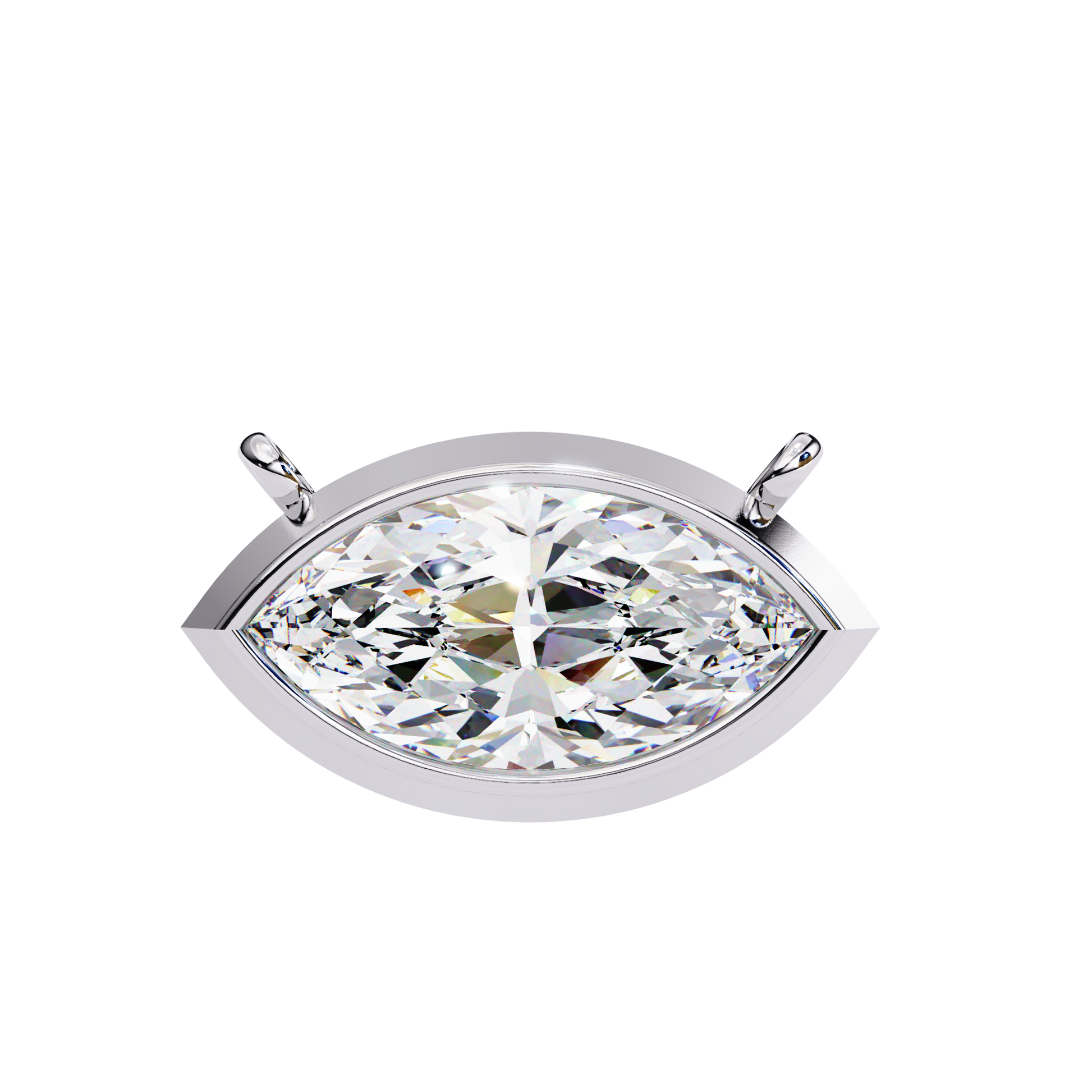 1.00  CT Marquise Cut Diamond Pendant - Ulight Jewels