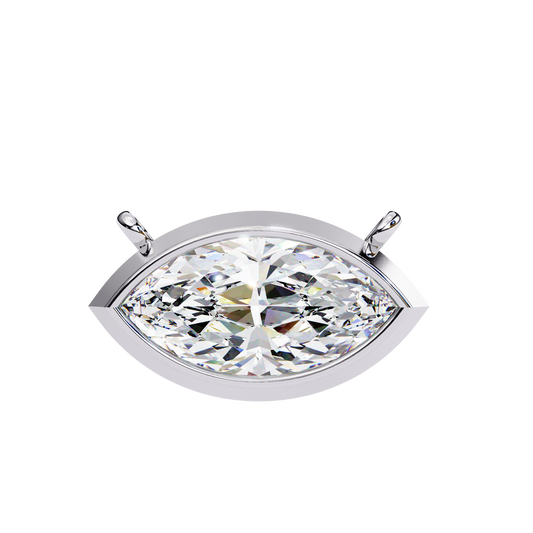 1.00  CT Marquise Cut Diamond Pendant - Ulight Jewels