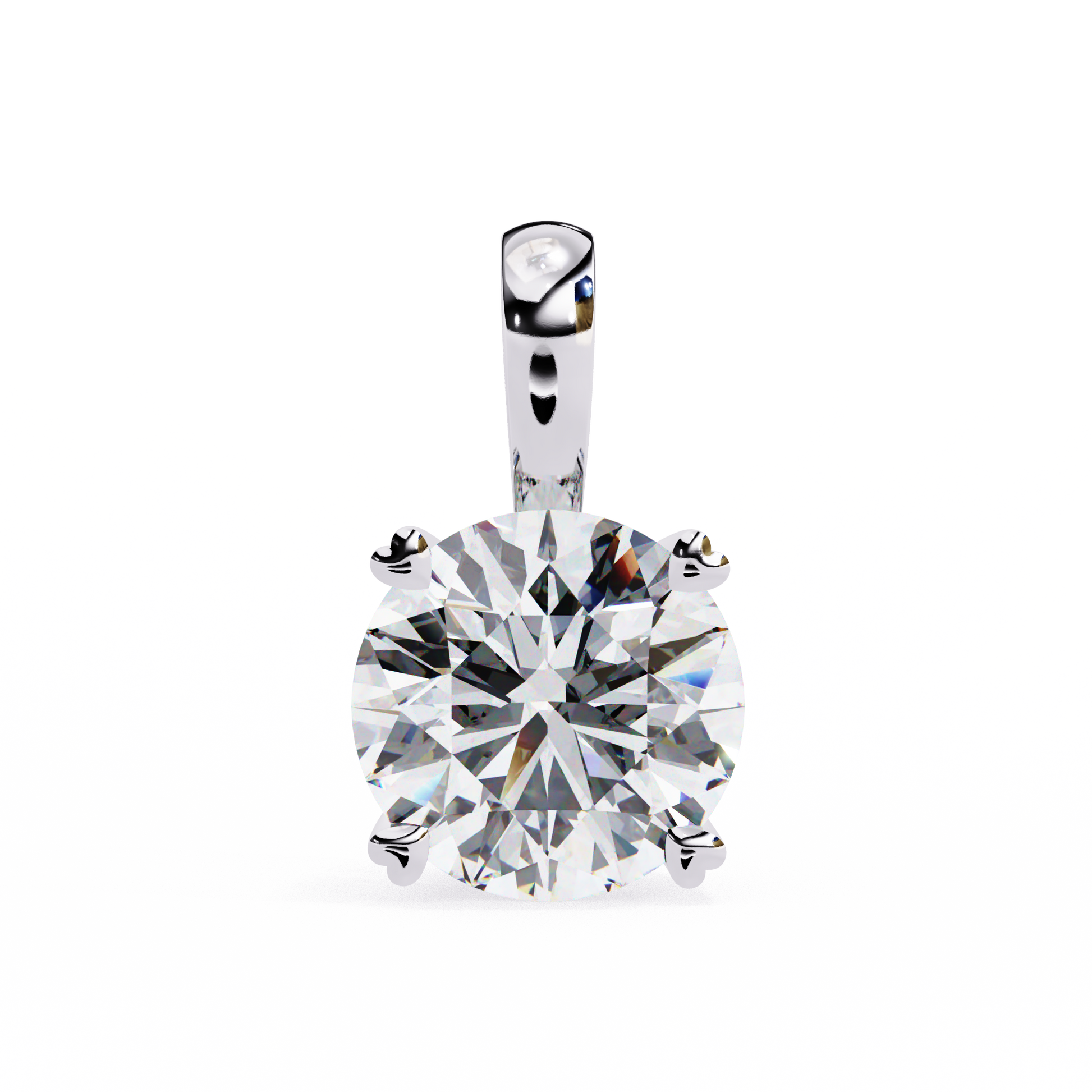 0.80  CT Round Cut Diamond Pendant - Ulight Jewels