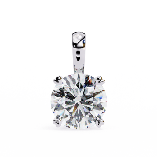 0.80  CT Round Cut Diamond Pendant - Ulight Jewels