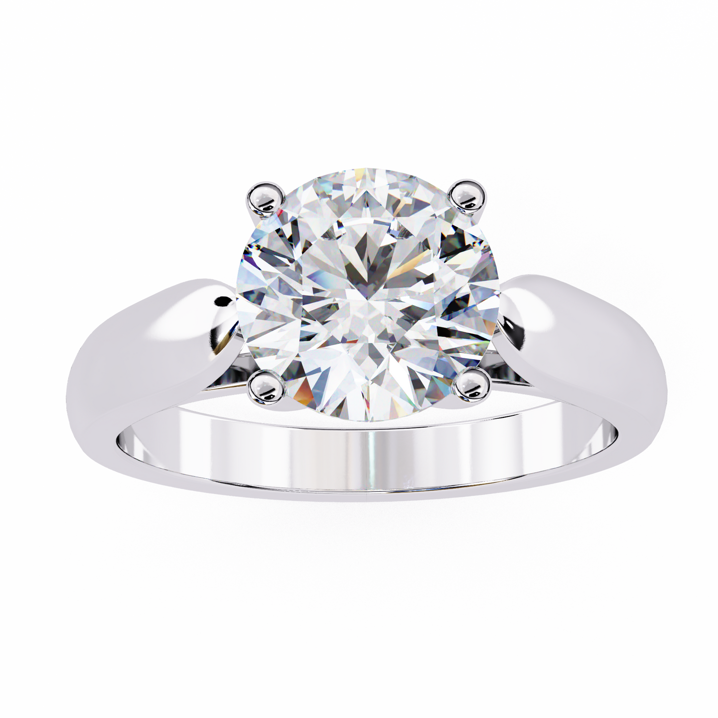 2.50 CT Round Cut Diamond Engagement Ring