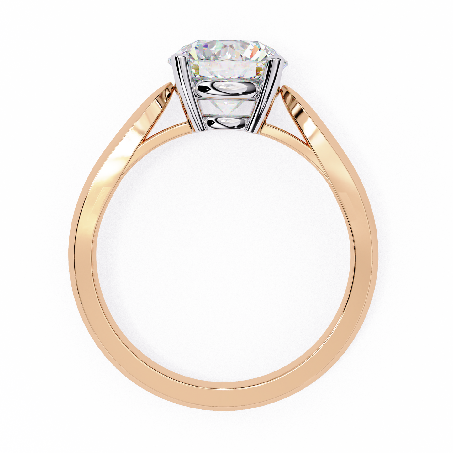 2.50 CT Round Cut Diamond Engagement Ring