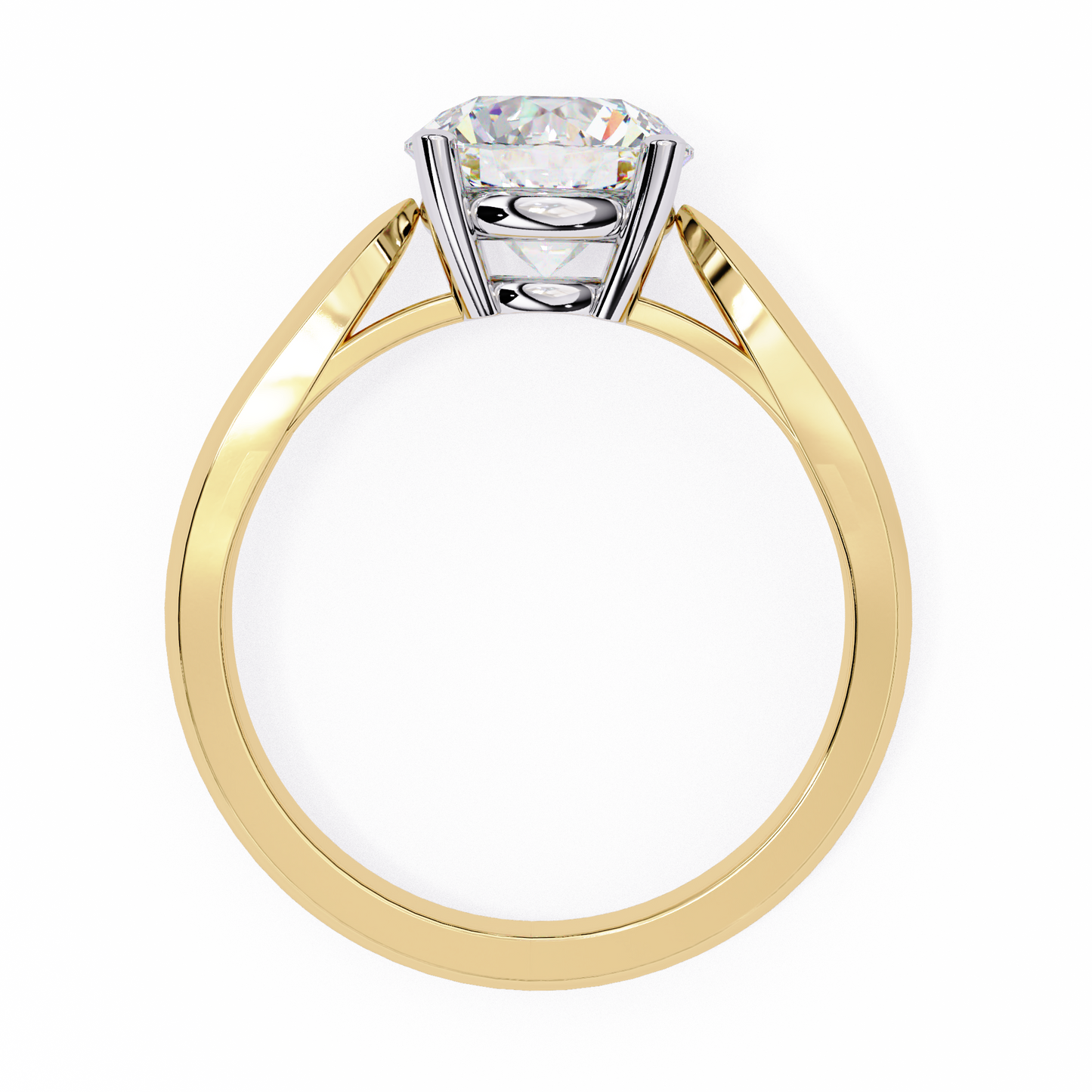 2.50 CT Round Cut Diamond Engagement Ring