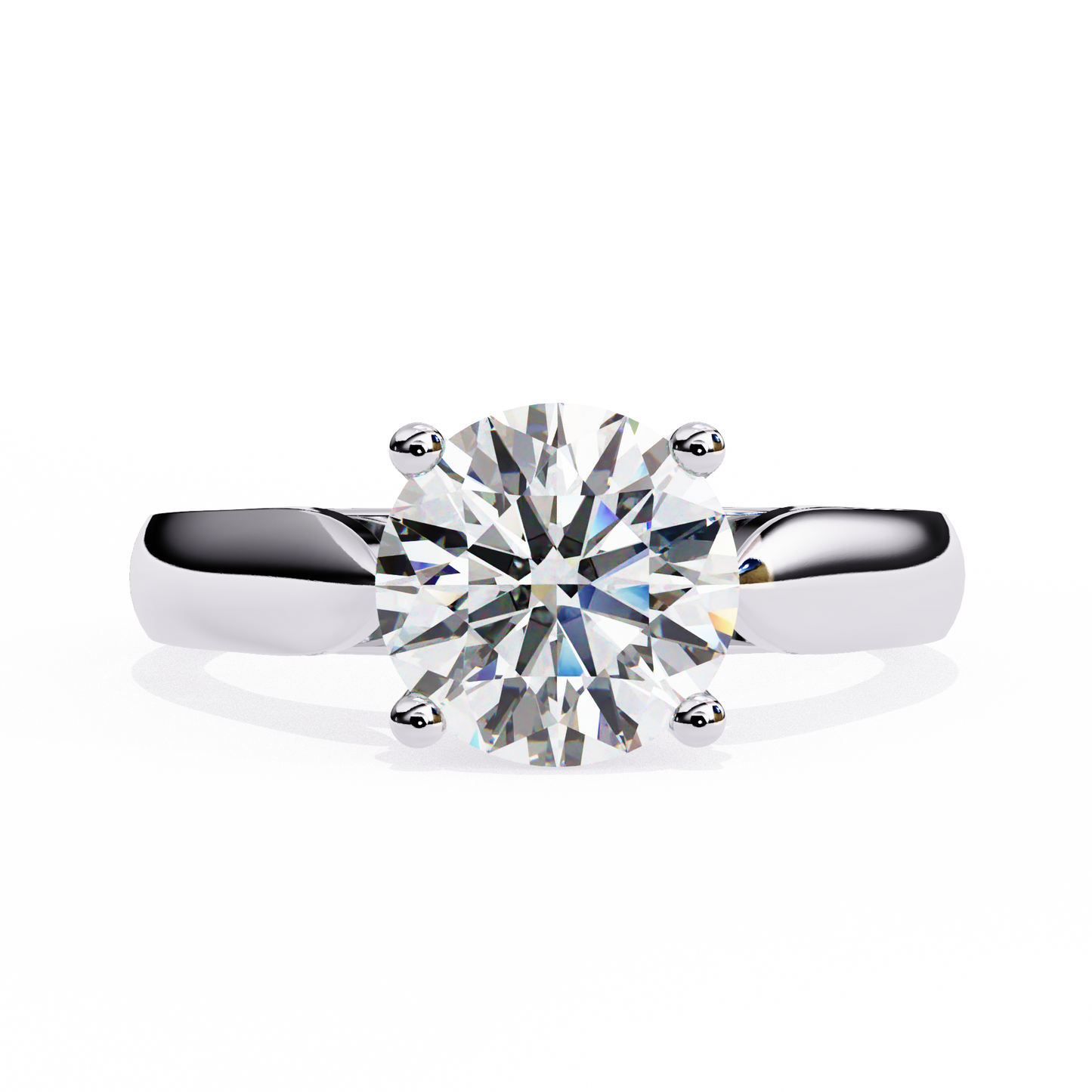 2.50 CT Round Cut Diamond Engagement Ring - Ulight Jewels