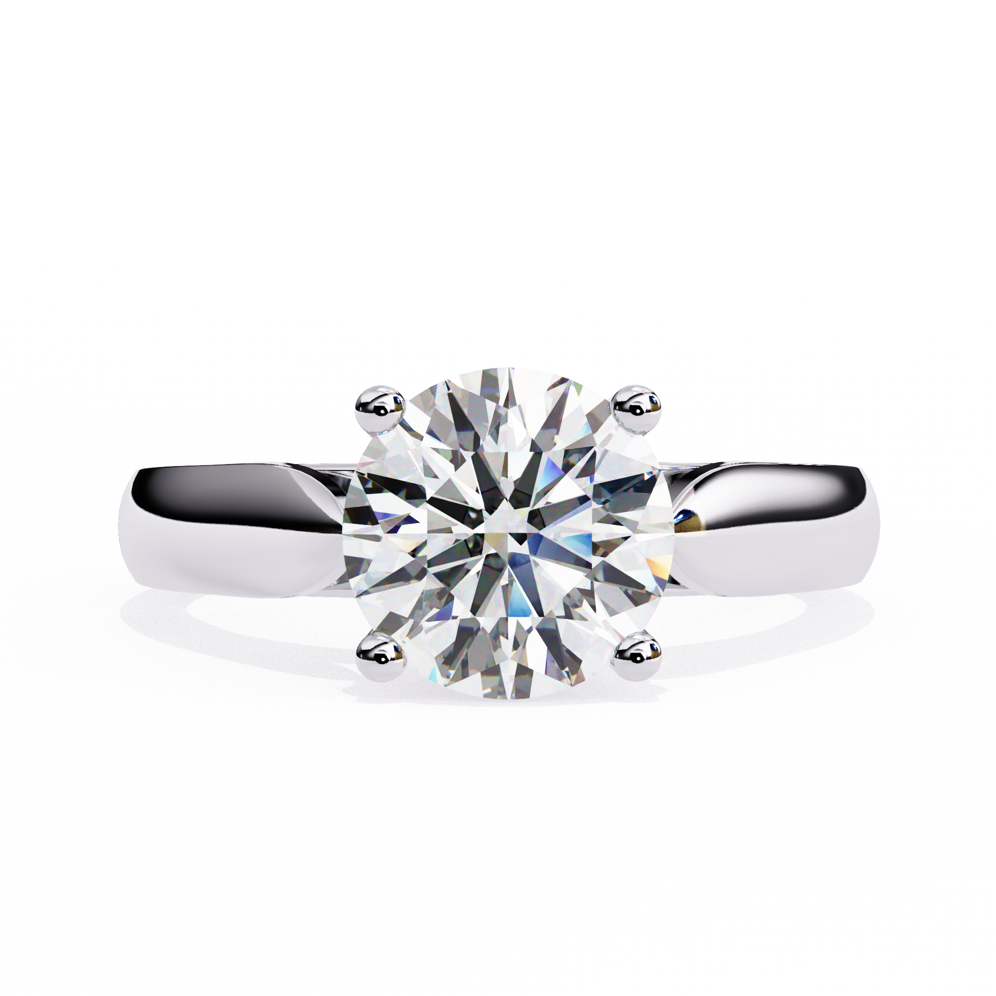 2.50 CT Round Cut Diamond Engagement Ring - Ulight Jewels