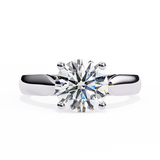 2.50 CT Round Cut Diamond Engagement Ring - Ulight Jewels