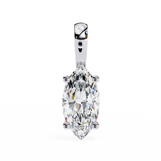 1.00  CT Marquise Cut Diamond Pendant - Ulight Jewels