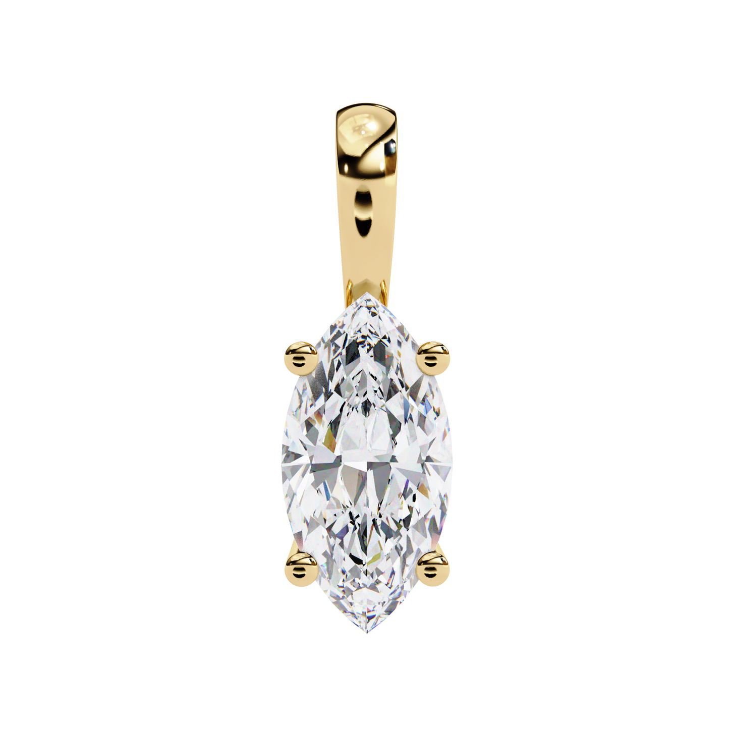 1.00  CT Marquise Cut Diamond Pendant