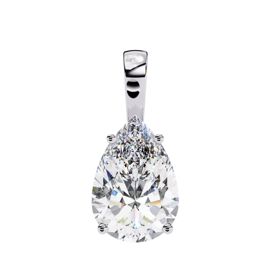 2.25  CT Pear Cut Diamond Pendant - Ulight Jewels