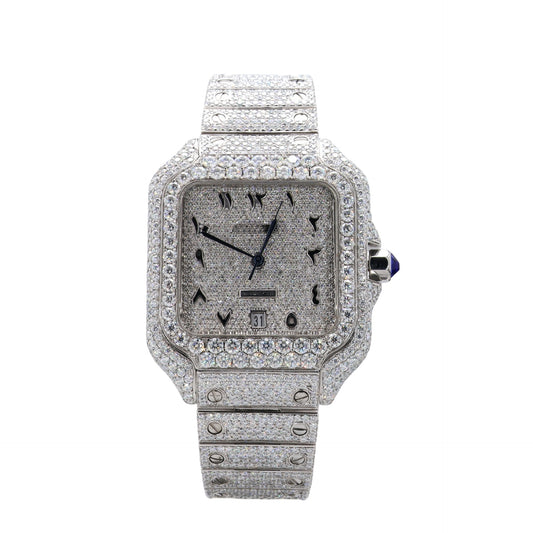 Arabic Dial High Quality Full Ice Out Diamond Watch-Men - Ulight Jewels