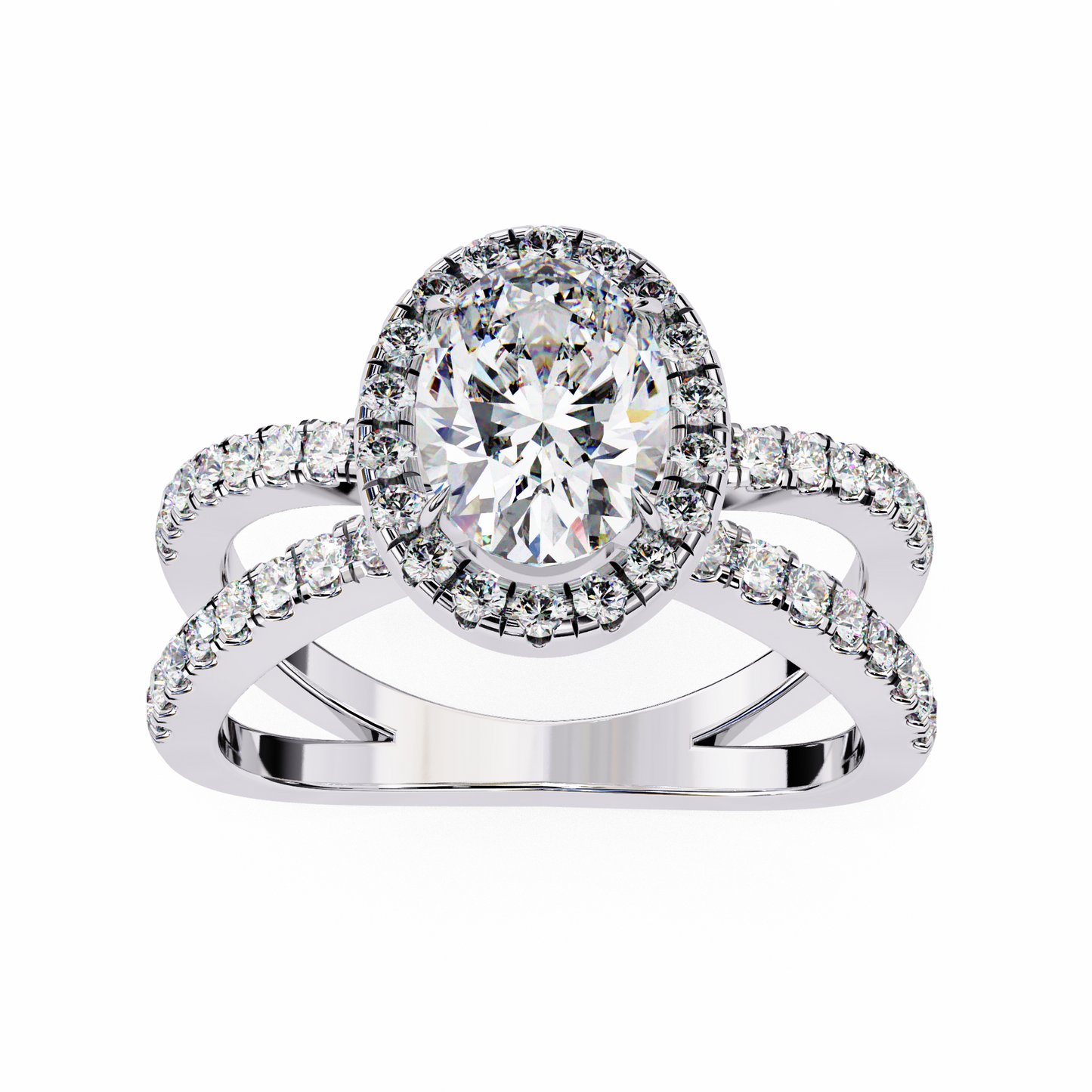 1.25 CT Oval Cut Diamond Engagement Ring - Ulight Jewels