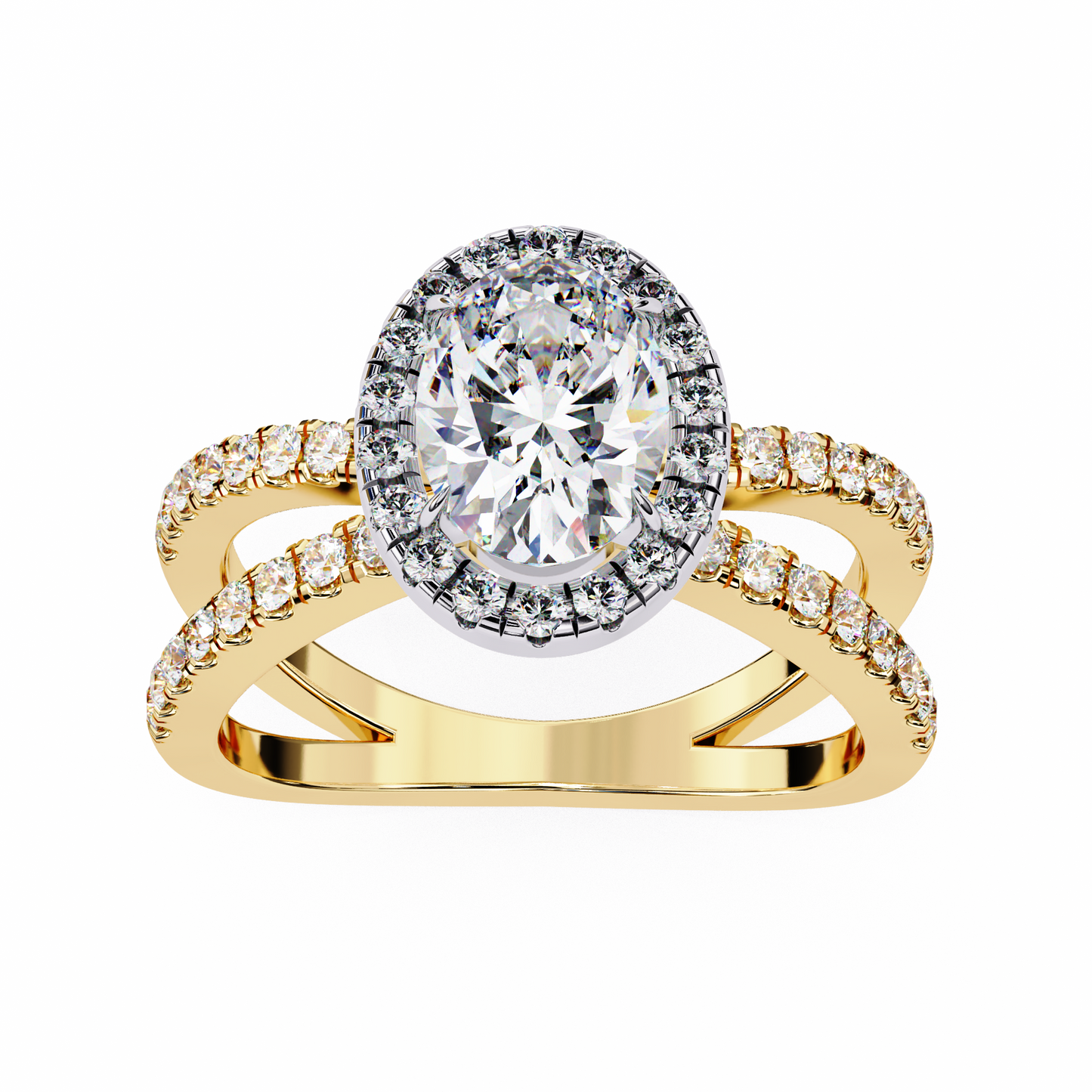 1.25 CT Oval Cut Diamond Engagement Ring