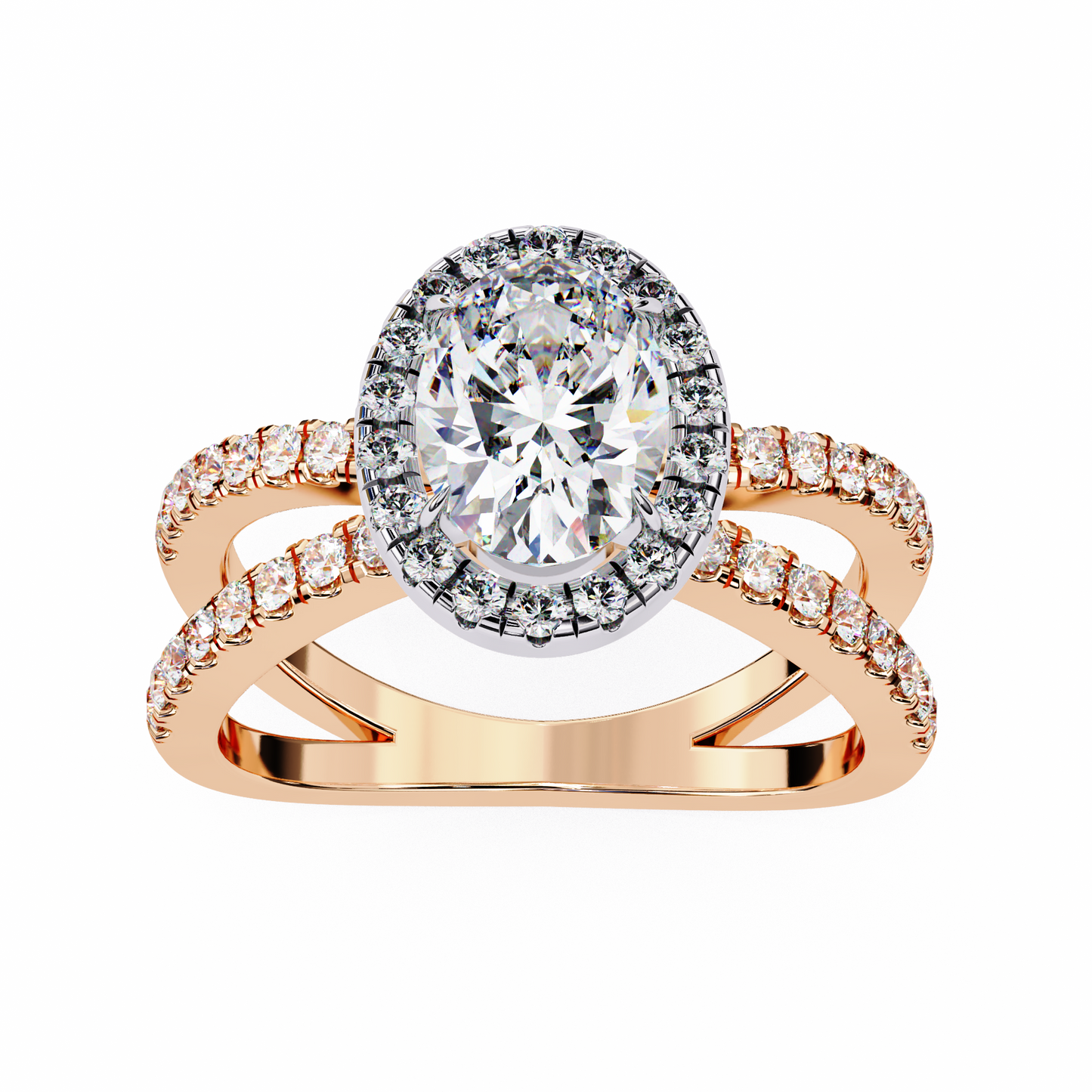 1.25 CT Oval Cut Diamond Engagement Ring