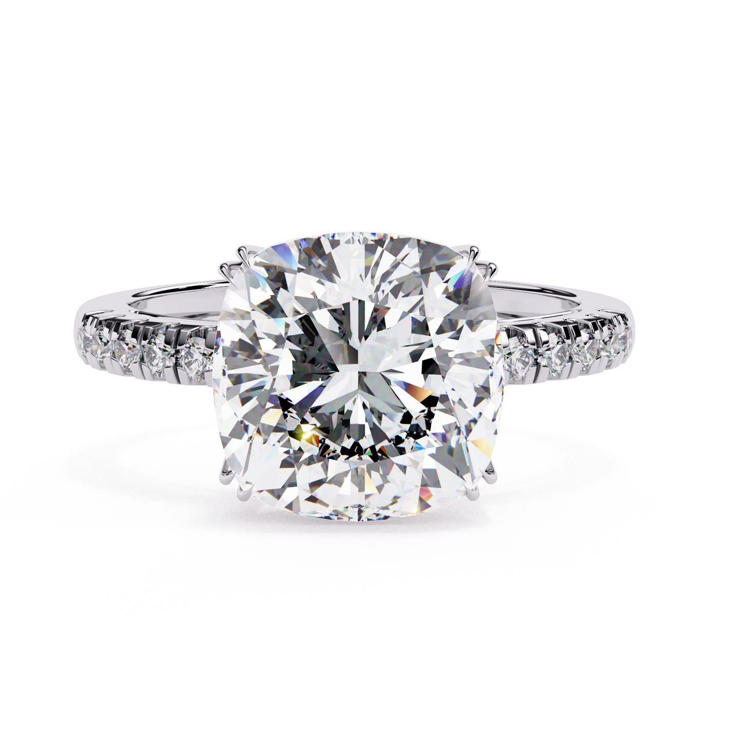 5.00 CT Cushion Cut Diamond Engagement Ring - Ulight Jewels