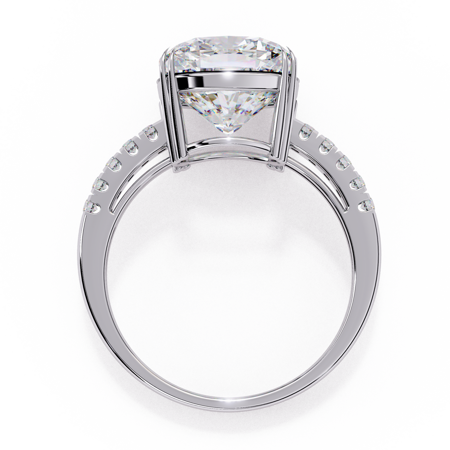 5.00 CT Cushion Cut Diamond Engagement Ring