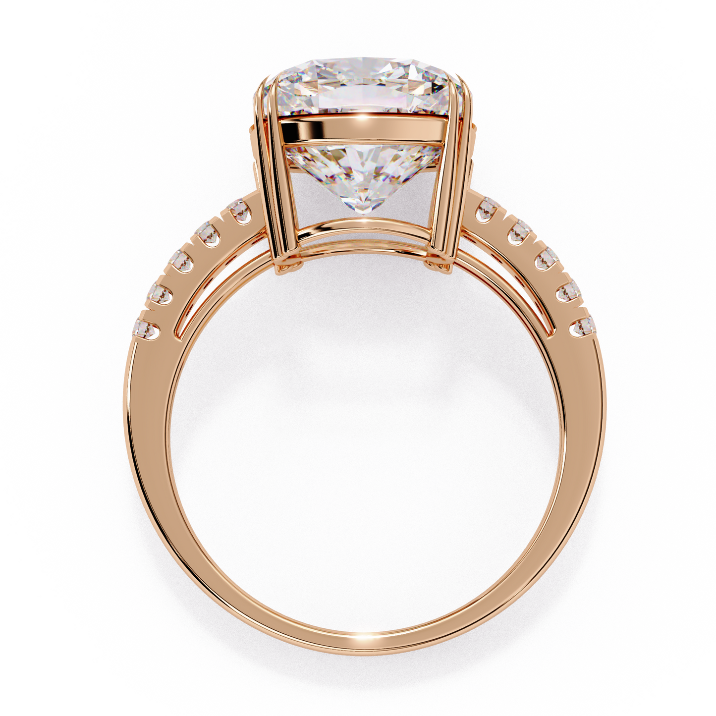 5.00 CT Cushion Cut Diamond Engagement Ring