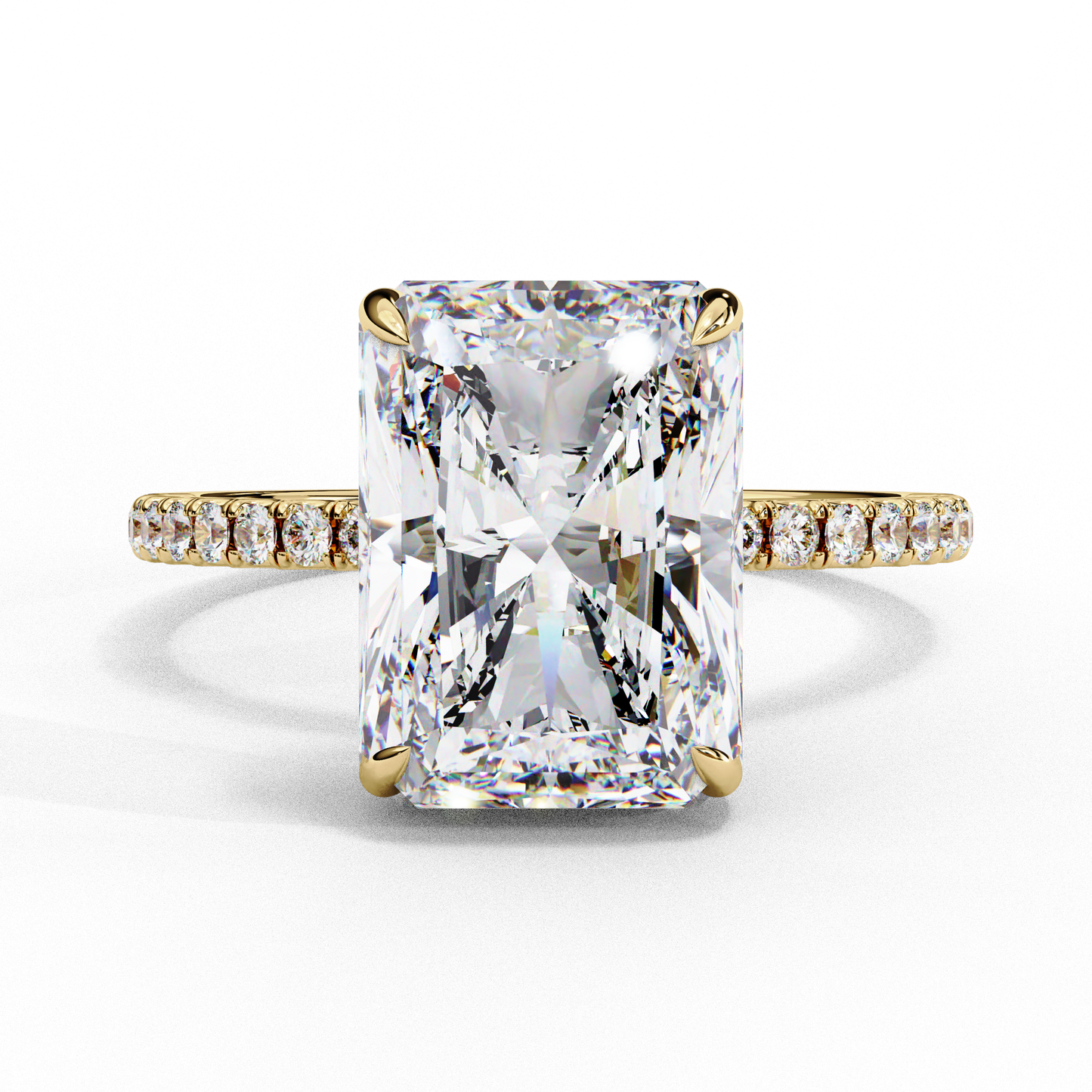 2.25 CT Radiant Cut Diamond Engagement Ring