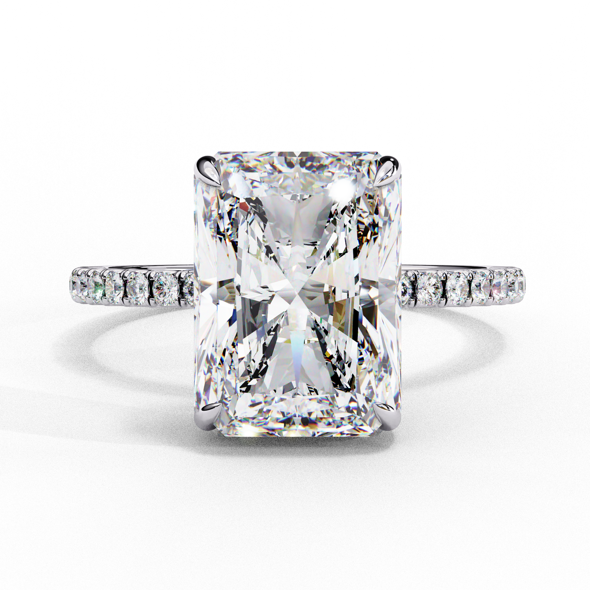 2.25 CT Radiant Cut Diamond Engagement Ring - Ulight Jewels