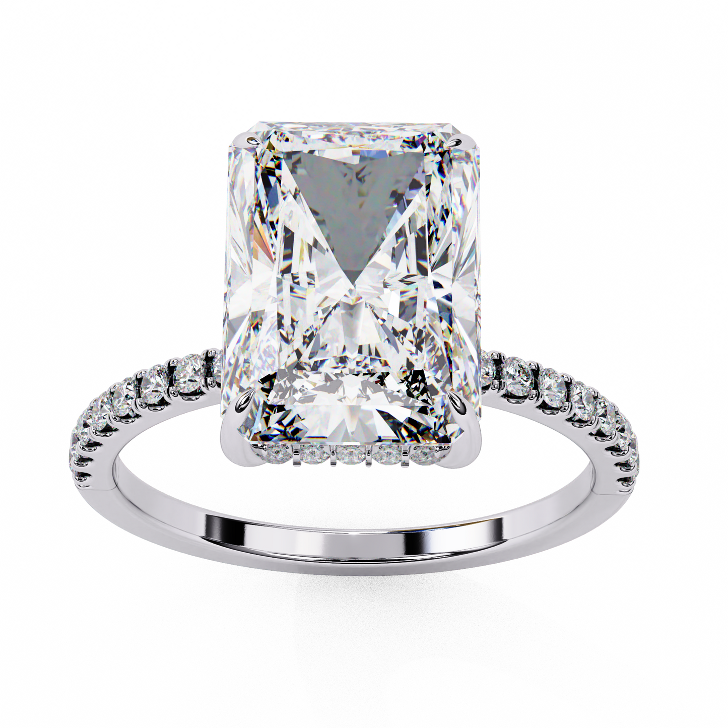 2.25 CT Radiant Cut Diamond Engagement Ring