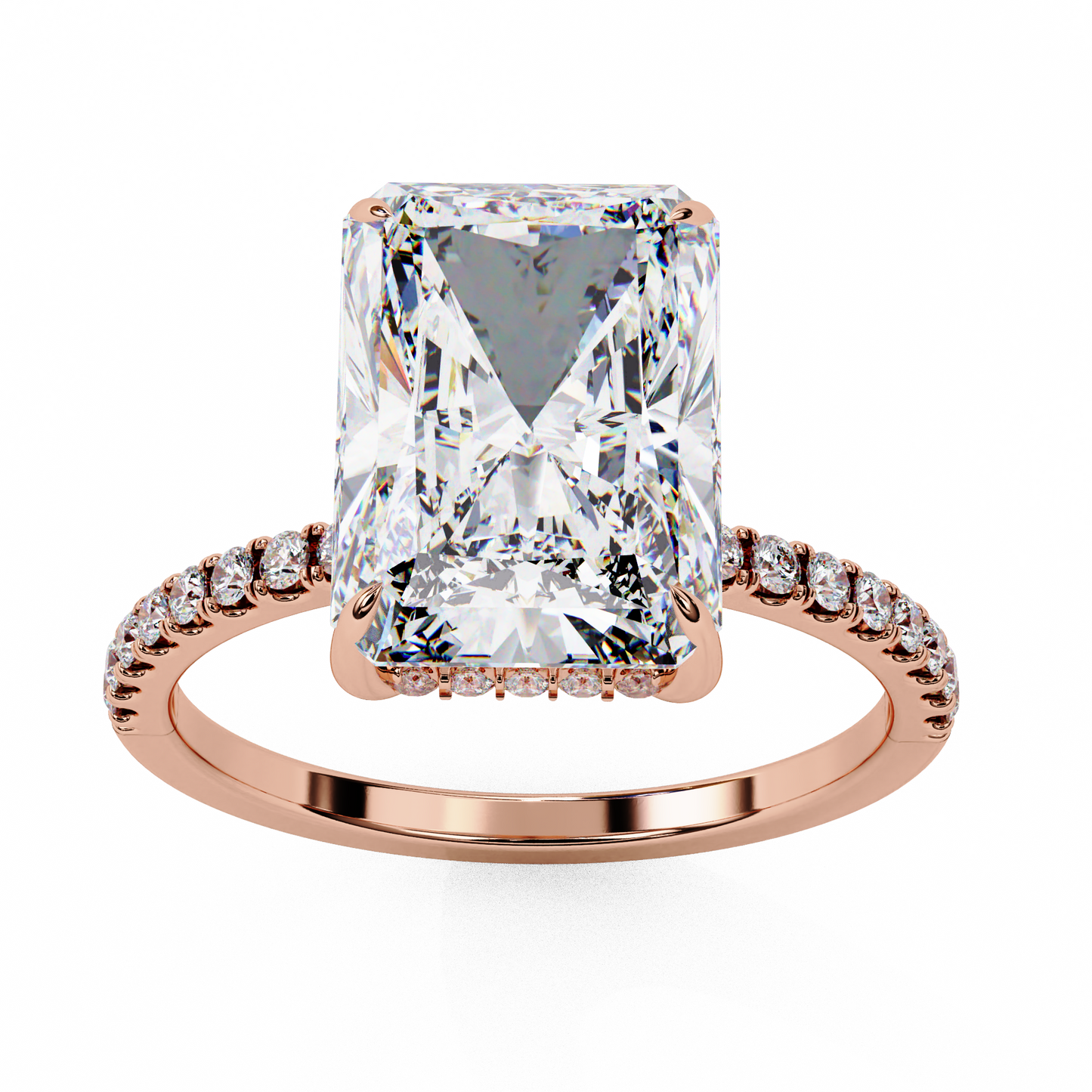 2.25 CT Radiant Cut Diamond Engagement Ring