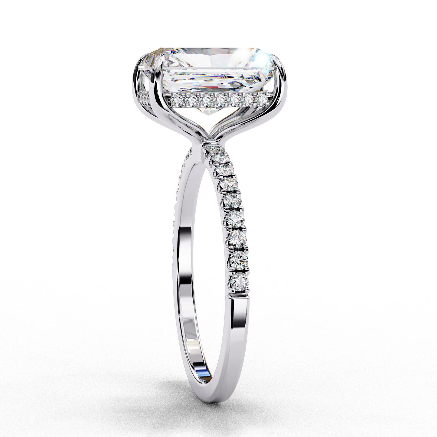 2.25 CT Radiant Cut Diamond Engagement Ring