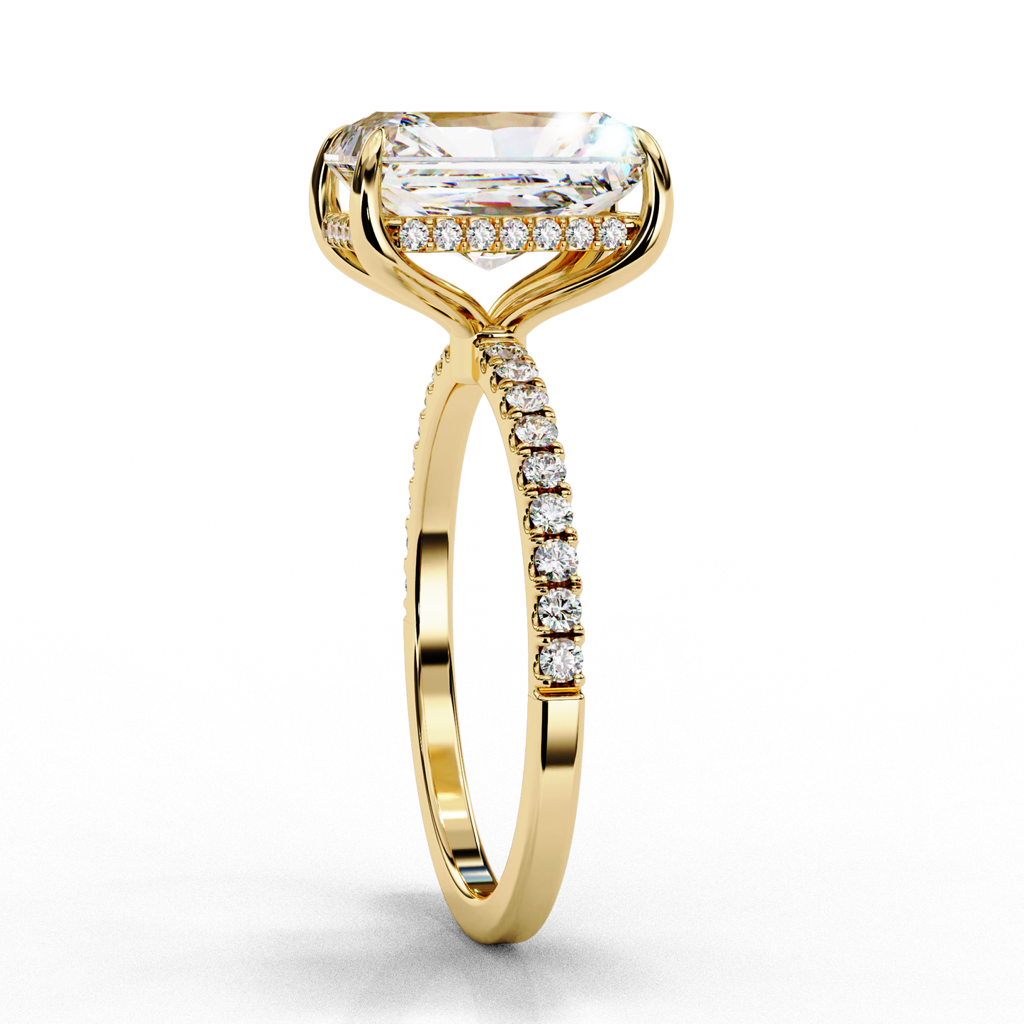 2.25 CT Radiant Cut Diamond Engagement Ring