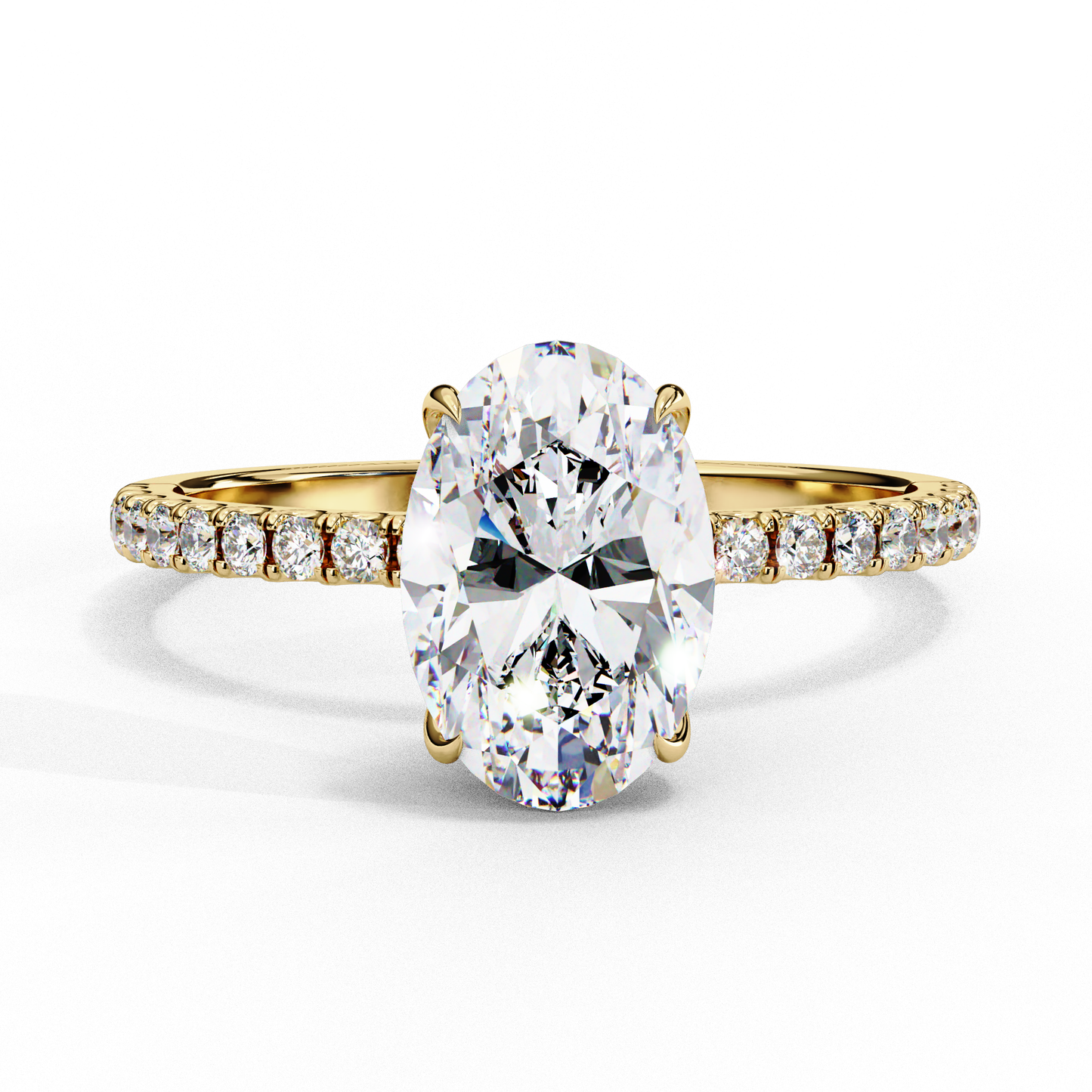 1.75 CT Oval Cut Diamond Engagement Ring