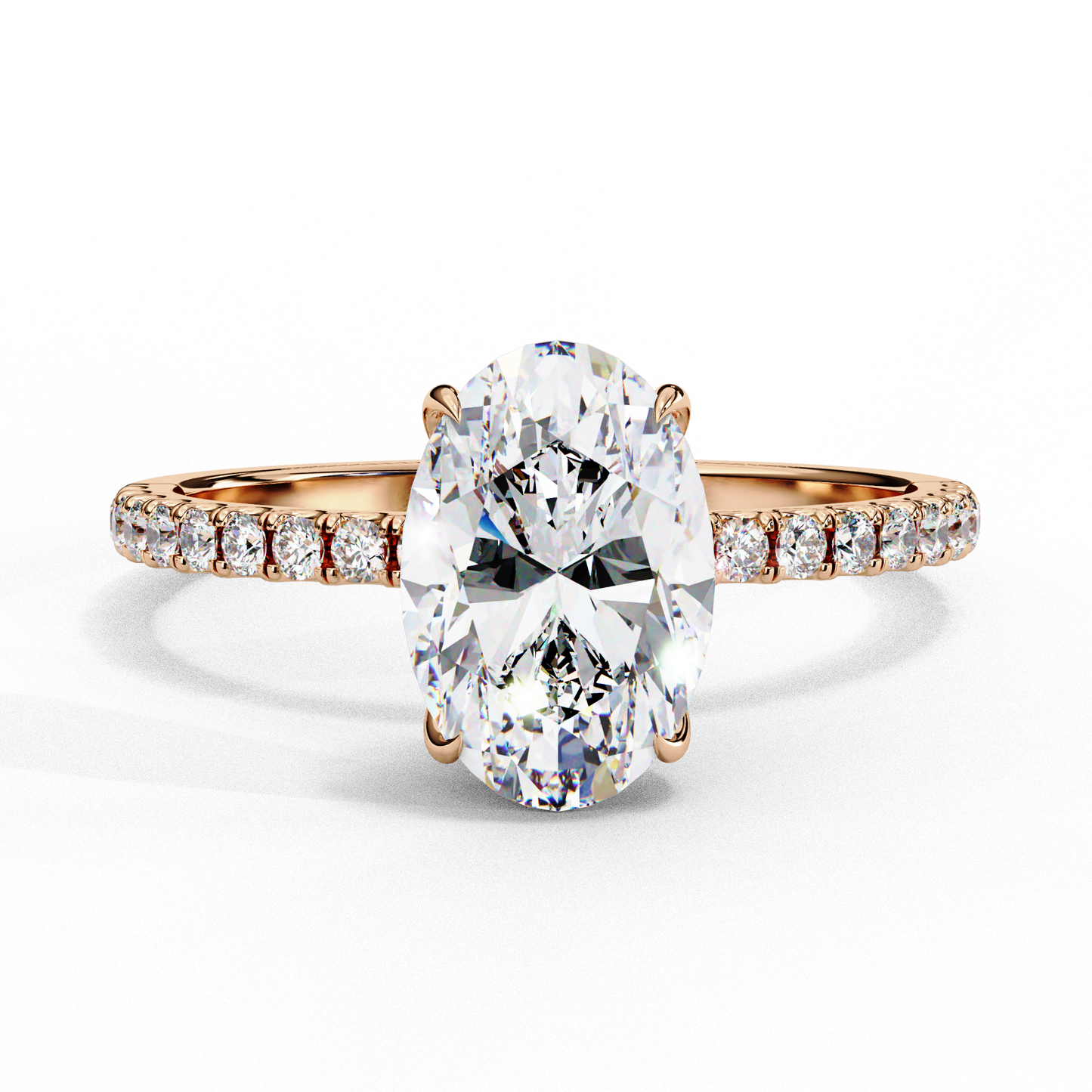 1.75 CT Oval Cut Diamond Engagement Ring