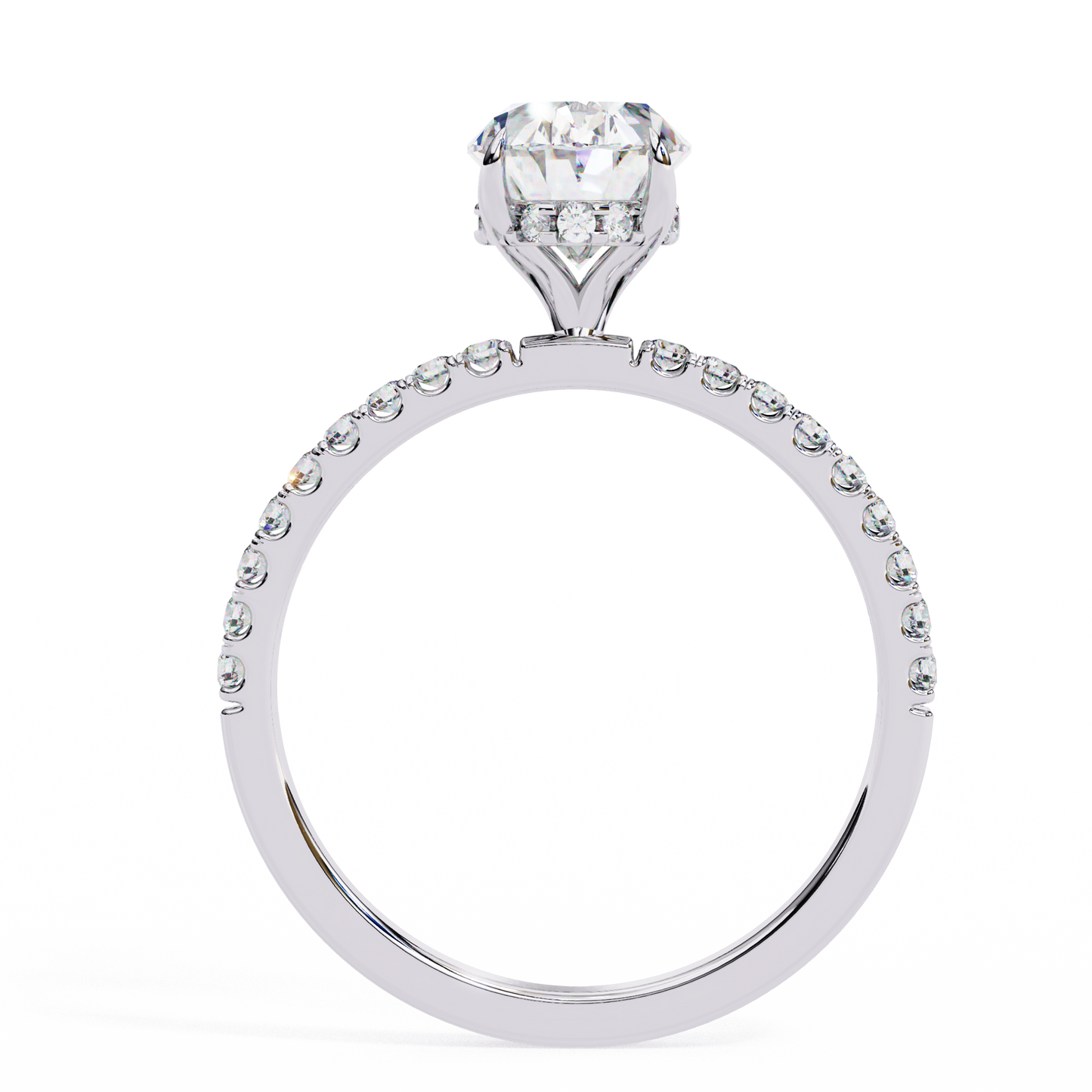 1.75 CT Oval Cut Diamond Engagement Ring